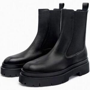 Zara Lug Sole Chelsea Boots